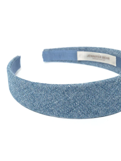 Jennifer Behr Micah Denim Headband In Blue