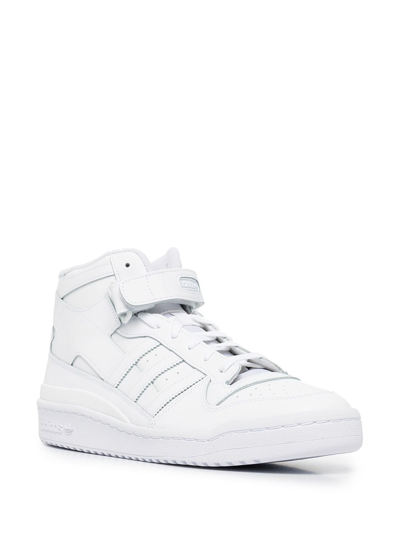 Shop Adidas Originals Forum Mid Sneakers In White