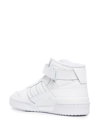 Shop Adidas Originals Forum Mid Sneakers In White