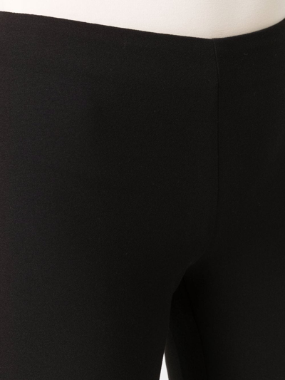 Rodebjer Flared Mid-rise Trousers In Black