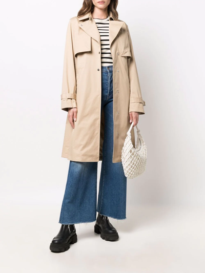 Woolrich Havice Zip-front Parka Coat In Neutrals