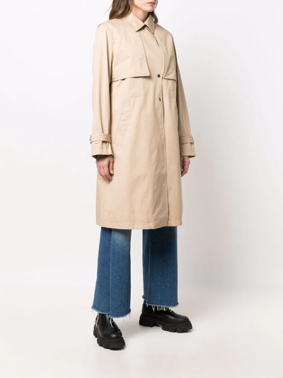 Woolrich Havice Zip-front Parka Coat In Neutrals
