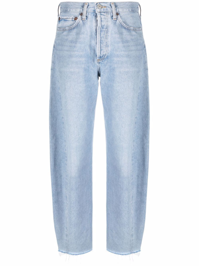 Agolde Parker Straight Jean In Swap Meet In Blue