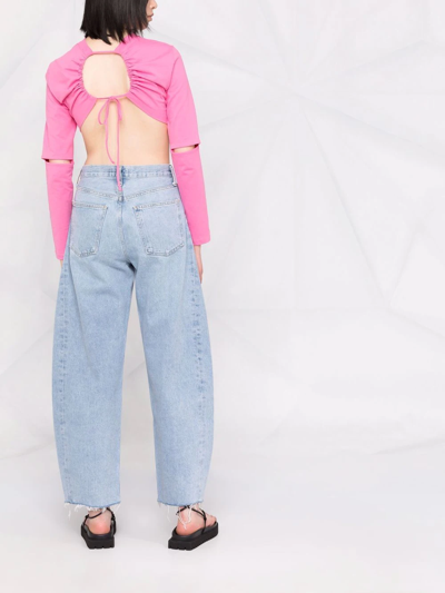 Agolde Parker Straight Jean In Swap Meet In Blue