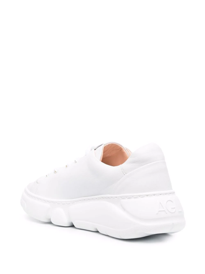 Shop Agl Attilio Giusti Leombruni Sheila Chunky Sneakers In White