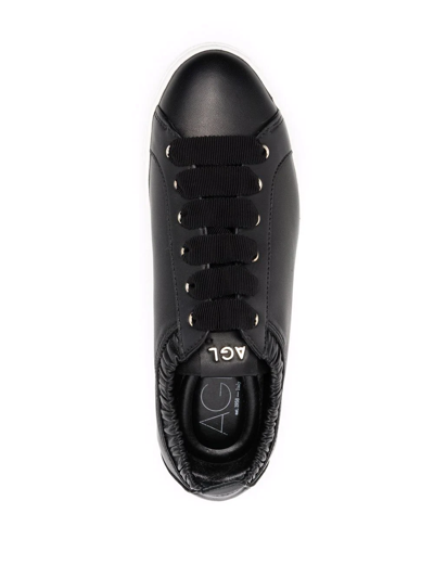 Agl Attilio Giusti Leombruni Elasticated-opening Sneakers In Black