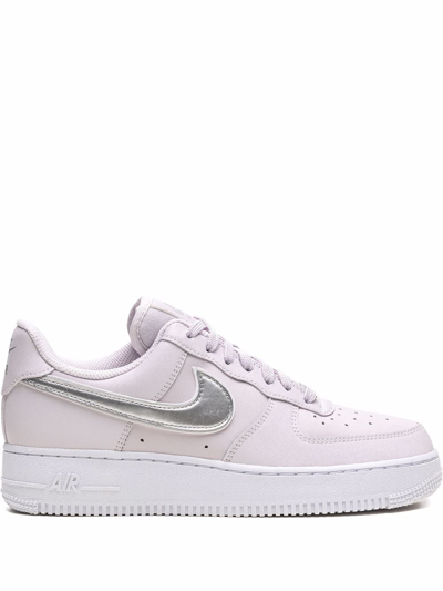 Shop Nike Air Force 1 '07 Ess "venice/metallic Silver" Sneakers In Pink