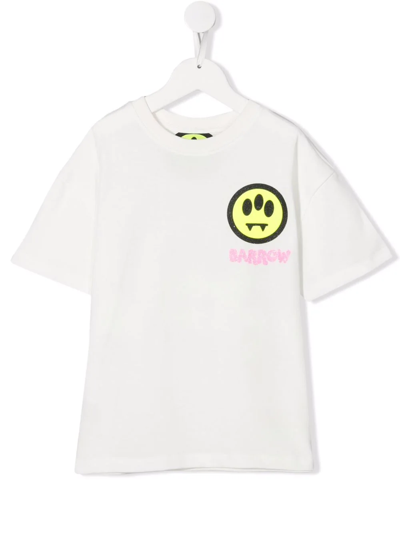 Shop Barrow Chest Logo-print T-shirt In White