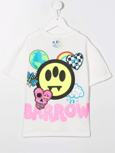 Shop Barrow Chest Logo-print T-shirt In White