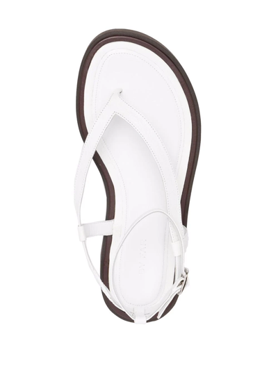 Shop By Far Cece Flatform Sandals In White