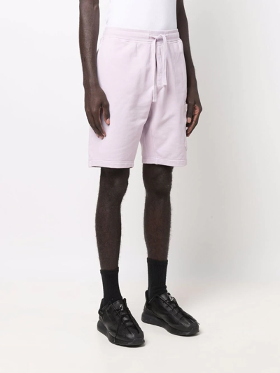 Stone Island Shorts In Rose-pink Cotton In Pink