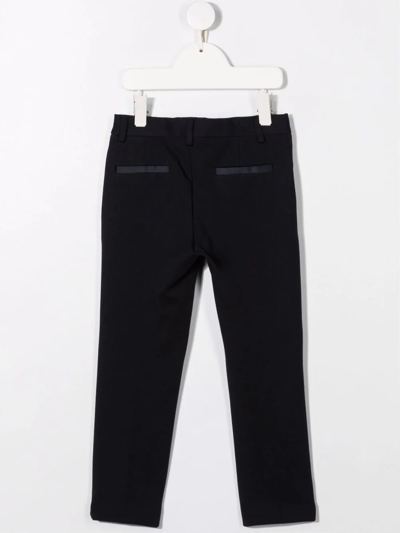Paolo Pecora Drawstring-waist Cotton Track Trousers In Blue