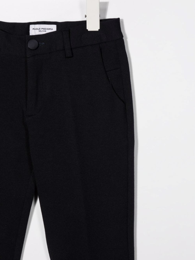 Paolo Pecora Drawstring-waist Cotton Track Trousers In Blue