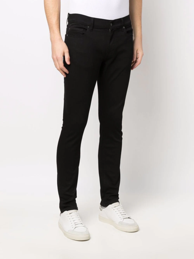 7 For All Mankind Ronnie Skinny Jeans In Black
