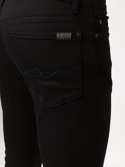 7 For All Mankind Ronnie Skinny Jeans In Black