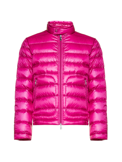 Shop Moncler Acorus Quilted Down Jacket In Pink