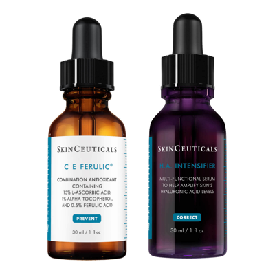 Shop Skinceuticals Anti-aging Refine And Plump Regimen With Vitamin C And Hyaluronic Acid