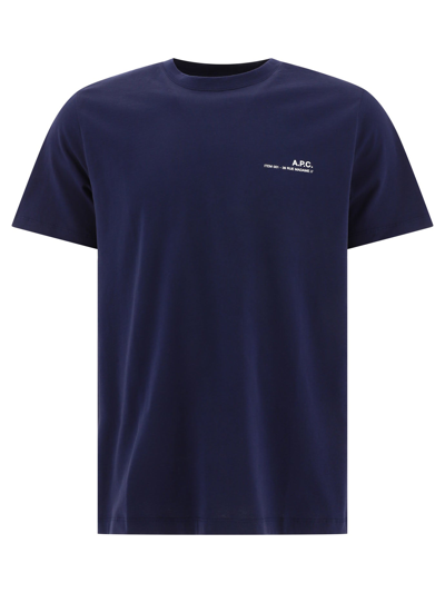 Shop Apc "item" T-shirt In Blue