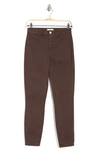 Shop Lagence L'agence Margot Crop Skinny Pants In Cocoa