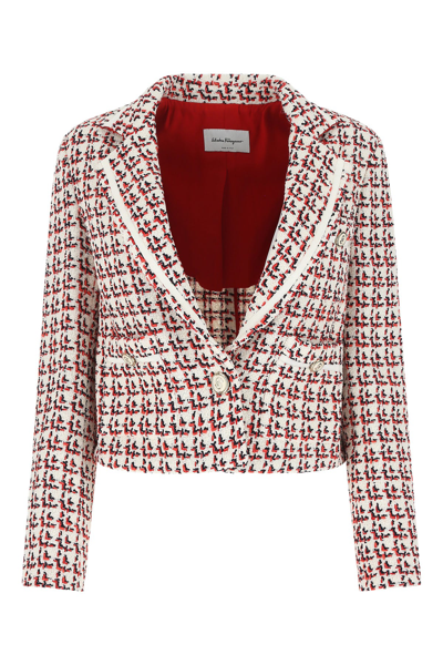 Ferragamo Patterned Boxy Jacket