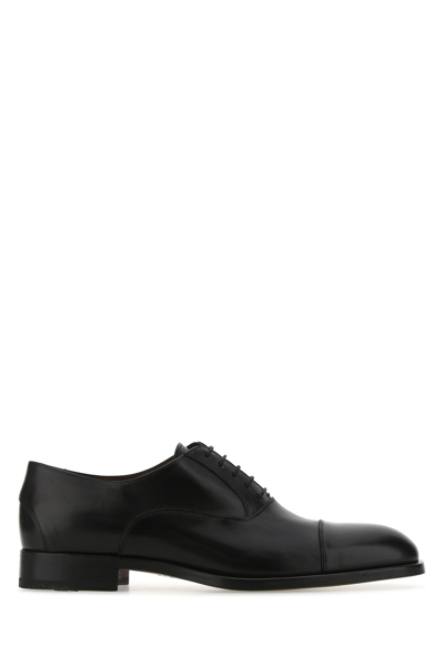 Shop Fratelli Rossetti Black Leather Lace-up Shoes  Black  Uomo 9+