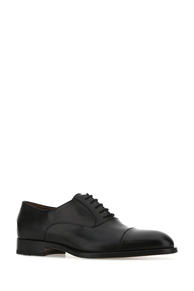 Shop Fratelli Rossetti Black Leather Lace-up Shoes  Black  Uomo 9+