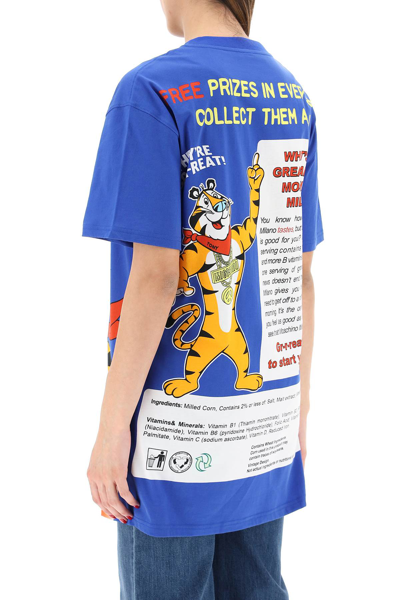 Shop Moschino Kellogg's Tony The Tiger Maxi T-shirt In Blue,orange