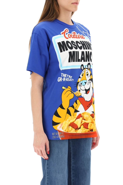 Shop Moschino Kellogg's Tony The Tiger T-shirt In Blue,orange