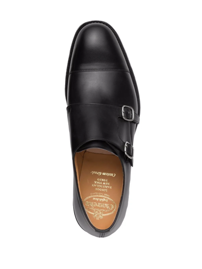 Shop Church's Cowes 173 Monk Shoes In Black