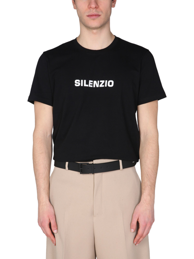 Shop Aspesi "silence" T-shirt In Black
