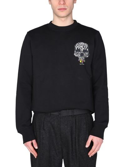 Shop Ps By Paul Smith Crew Neck Sweatshirt In Black
