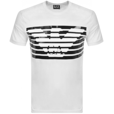 Shop Ea7 Emporio Armani Logo T Shirt White