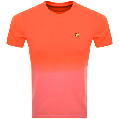 Shop Lyle & Scott Lyle And Scott Ombre T Shirt Orange