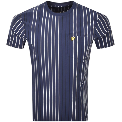 Shop Lyle & Scott Lyle And Scott Multi Stripe T Shirt Navy