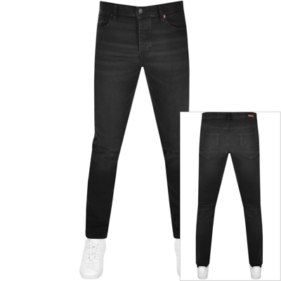 Shop Boss Casual Boss Taber Tapered Fit Jeans Black