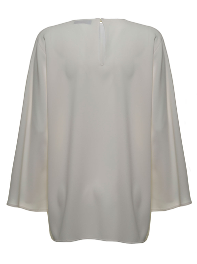 Shop Alberto Biani Verushka White Cady Blouse