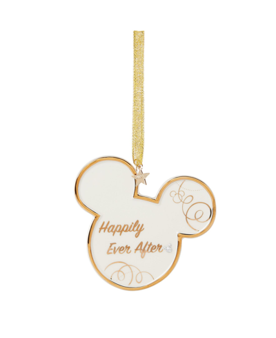 Shop Lenox Disney Bridal Ornament In Ivory