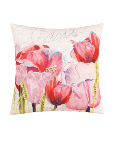 Shop C & F Home C F Home Tulips Pillow In Pink