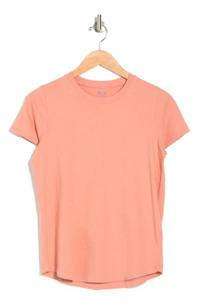 Shop Madewell Vintage Crewneck Cotton T-shirt In Burnished Blush