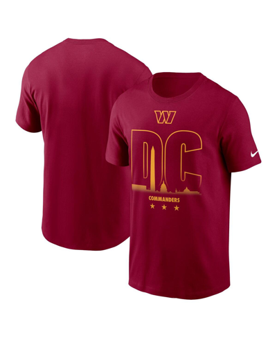 Shop Nike Men's  Burgundy Washington Commanders Local T-shirt