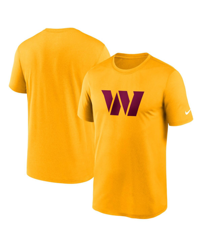 Shop Nike Men's  Gold Washington Commanders Essential Legend T-shirt