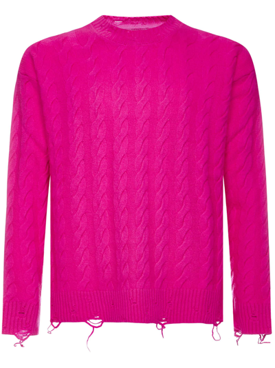 Shop Laneus Sweater In Fuxia