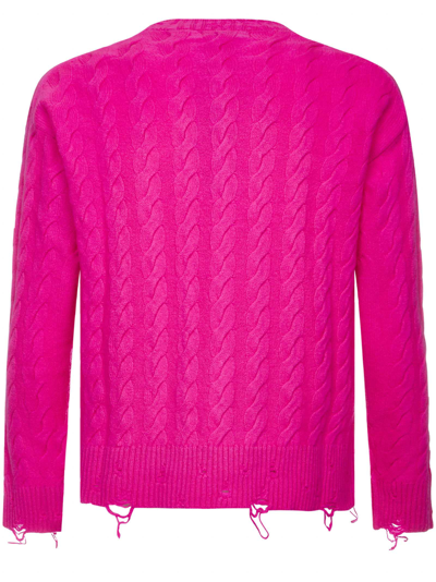 Shop Laneus Sweater In Fuxia