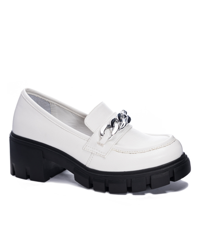 Shop Dirty Laundry Women's Nirvana Lug Sole Loafers Women's Shoes In White