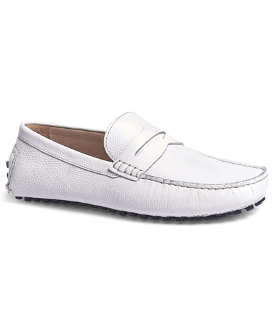Shop Carlos By Carlos Santana Men's Ritchie Penny Loafer Shoes In White
