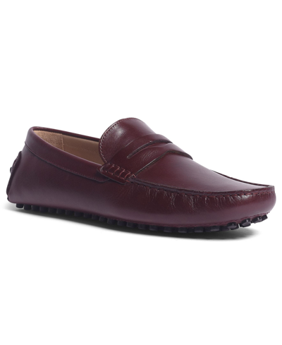 Shop Carlos By Carlos Santana Men's Ritchie Penny Loafer Shoes In Burgundy
