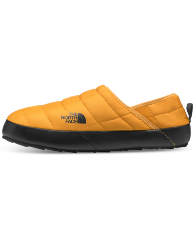 Shop The North Face Men's Thermoball Traction Mule V Slippers Men's Shoes In Summit Gold/tnf Black
