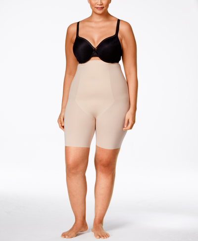 Shop Spanx Women's Thinstincts Plus Size Thinstincts High-waisted Mid-thigh Short 10006p In Soft Nude- Nude