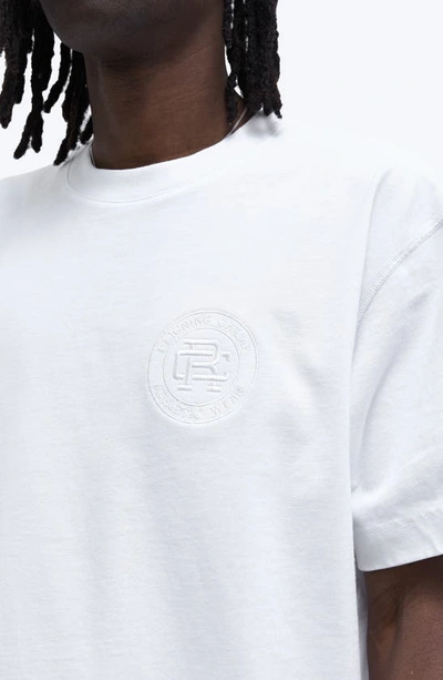 Shop Reigning Champ Logo Relax T-shirt In White