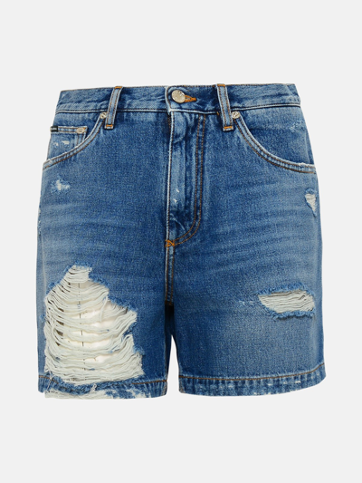 Shop Dolce & Gabbana Shorts Jeans In Blue